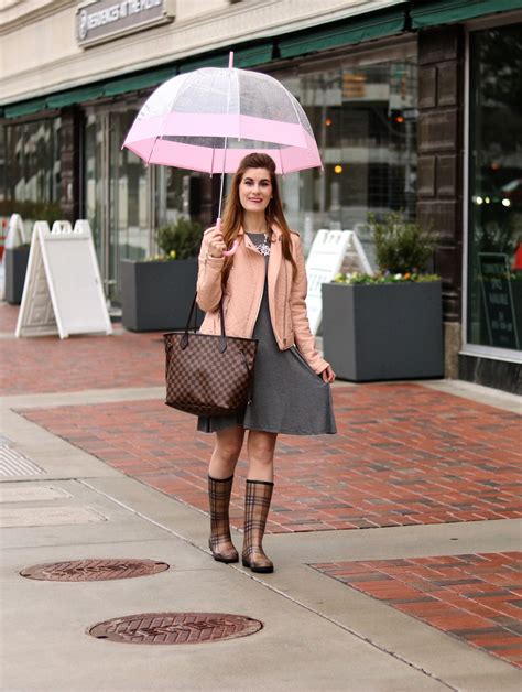 burberry rain boots outfit